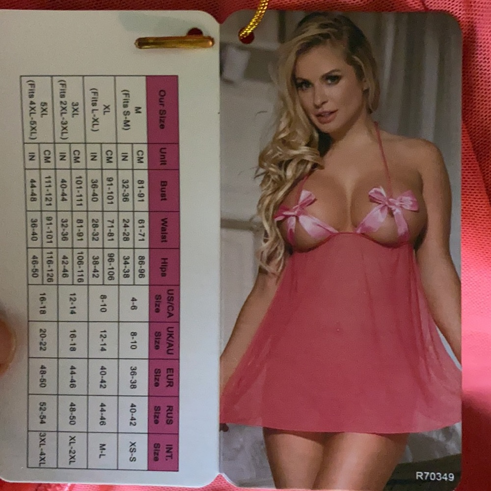 Pink bow lingerie BNWT